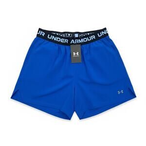 Under Armour Mens Blue Athletic Shorts Size Medium M Logo Elastic Waist